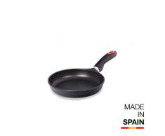 Valira 4536/25 Poêle Premium de 20 cm fabriqué en Espagne, en Fonte daluminium avec Anti-adhérent écologique renforcé, apte pour linduction, Noir, Ø20 cm