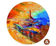 Homedecor. Maison Le Phare DIY adhÃ©sif Cercles Murale sur Toile, tissÃ© Polyester, Medium, 47Â x 47Â cm, Tissu, Multi/Couleur, 47Â x 47Â x 47Â cm