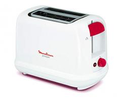 Moulinex LT160111 Principio Toaster Blanc/Rouge 28,6 x 16 x 19 cm