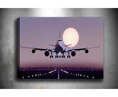 Bonamaison Peinture sur toile, multicolore, 70 x 100 cm - Conçu et fabriqué en Turquie