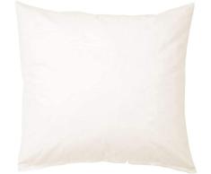 Heckett Lane Housse de Coussin en Percale 100% Coton Blanc cassÃ© 80 x 80 cm