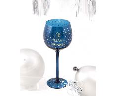 Boxer Gifts GWO718 Verre Ã vin 18 ans | Belle verrerie de fÃªte | Cadeau