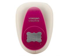 Vaessen Creative Perforatrice de Papier, Taille XXXL, Cadre Fleuri, Pour Projets DIY, Scrapbooking, CrÃ©ation de Cartes et Plus