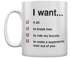 Queen MG25898 Mug en céramique 11oz / 315ml (I Want Checklist)