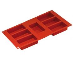Silikomart 26.110.00.0060 SF110 Moule Forme Rectangulaire 7 CavitÃ©s Silicone Terre Cuite