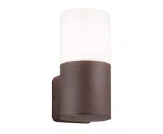 Trio Leuchten 222260124 Applique murale dextérieur Hoosic en aluminium inoxydable et acrylique Blanc 1 x E27