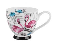 Portobello CM063591 Sandringham Monochrome Flamingo Bone China Mug