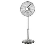 Ventilateur chromé 40 pied H 130 base ronde