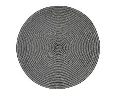 Premier Housewares Set de Table, PolypropylÃ¨ne, Noir mÃ©tallique, Taille Unique