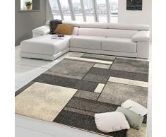 PETTI Artigiani Italiani - Tapis, Tapis moderne, Tapis de salon, Tapis de chambre Ã coucher, PiÃ¨ces Gris, Parure 3 piÃ¨ces