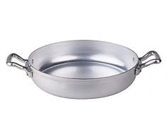 Pentole Agnelli Casserole en Aluminium dotÃ©e de 2 poignÃ©es en Acier Inoxydable, argentÃ© 18 cm Argent