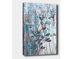 Bonamaison Peinture sur toile, multicolore, 50 x 70 cm - Conçu et fabriqué en Turquie
