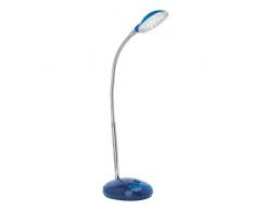 Brilliant AG G92927/03 Lampe de bureau LED, MÃ©tal, IntÃ©grÃ©, 2 W, Transparent/Bleu