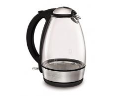 Tefal KI7208 Bouilloire en verre, filtre anti-calcaire, sans fil, 2400Â W, 1,7Â l, verre Schott/acier inoxydable