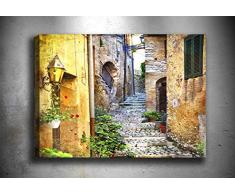 Bonamaison Peinture sur toile, multicolore, 40 x 60 cm - Conçu et fabriqué en Turquie