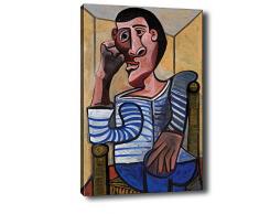 Bonamaison Peinture sur toile, multicolore, 50 x 70 cm - ConÃ§u et fabriquÃ© en Turquie