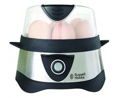Russell Hobbs 14048-56 Cuiseur à Œufs CookAtHome, Œufs Vapeur, Œufs Pochés, Œufs au Plat, Arrêt Automatique avec Signal Sonore, Gobelet inclus