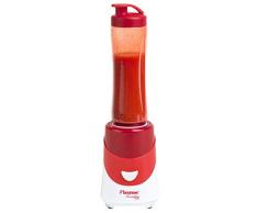 Bestron Blender à smoothie avec bol mélangeur/gobelet, 600 ml, 300 W, Rouge