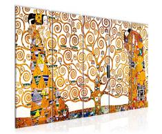 Tableau decoration murale Gustav Klimt Arbre de vie 150 x 60 cm - XXL Impression sur Toile Salon Appartment 5 Parties - prÃªt Ã accrocher - 700056a