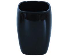 MSV 140445 Gobelet en cÃ©ramique Noire Bambou/Blanc