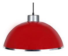 Tosel 15577 Gamelle C, Tôle Acier Repoussé/Peinture Ãpoxy/PVC Chromé, Rouge, 425 x 900 mm