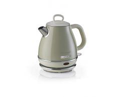 Ariete Vintage 2868 Bouilloire Ãlectrique en Acier Inoxydable pour Infusions, ThÃ©s et Tisanes, SystÃ¨me de Mise Hors Tension Automatique, PoignÃ©e Ergonomique, 1 Litre, 1600 W, Beige