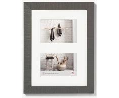 Walther, Home, Cadre Multivue Bois Pour 2 Photos, HO215D, 27.4x35.9 cm, Gris