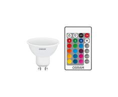 Osram LED Star+PAR16 RGBW Lampe Ã RÃ©flecteur, Gu10, IntensitÃ© Variable Et ContrÃ´le Des Couleurs Par TÃ©lÃ©commande, Remplace 25 Watts, Angle De Faisceau 120Â°, Blanc Chaud - 2700 Kelvin, Pack De 6
