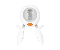 Fiskars Perforatrice Squeeze Punch, Bocal, Ã 3,8 cm, Convient aux droitiers et aux gauchers, Acier de qualitÃ©/Plastique, Blanc/Orange, L, 1024411
