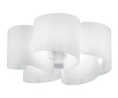Eco Light Plafonnier Verre E27 60 W Blanc 29,5 x 63 x 0 cm