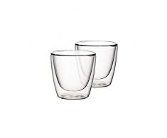 Villeroy & Boch Artesano Hot & Cold Beverages Mug M, Lot de 2, 220 ml, Verre borosilicate, Transparent