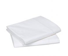 Blanc des Vosges Uni Percale Taie de traversin Coton Blanc 90 x 230 cm