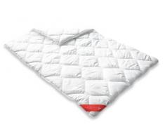 Badenia Bettcomfort Trendline Micro, Duvet, pour la transition, Blanc, 155 x 220 cm