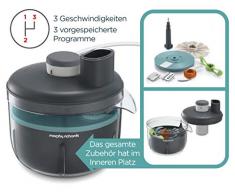 Morphy Richards 401014 Prepstar Robot de cuisine compact 4 l 1,6 l 6 réglages Sans BPA 240 Gris