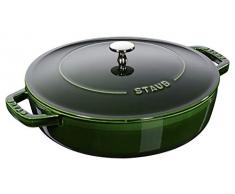 STAUB 40511-479-0 Sauteuse en Fonte, Basilic, 24 cm