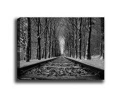 Bonamaison Peinture sur toile, multicolore, 30 x 40 cm - Conçu et fabriqué en Turquie