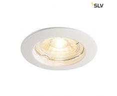 SLV Pika Plafonnier encastrable, aluminium, blanc