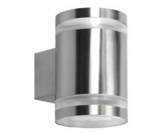 Ranex 5000.328 Applique Volare Double Inox + Ampoules Eco G x 53 Incluse