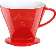 Melitta 218974 Porte Filtre Ã cafÃ© en Porcelaine Rouge 102