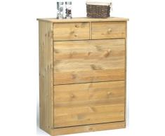 Steens Mario / 17818830 Armoire Ã chaussures Pin massif huilÃ© 103 x 78 x 35 cm