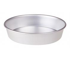 Pentole Agnelli FAMA43/634 Moule à gâteau Conique avec Rebord, Aluminium, 34 X 34 X 6 cm