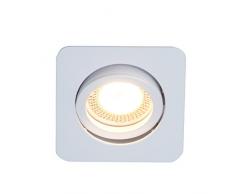 Brilliant AG G94651/05 Brilliant Spot encastrable orientable LED GU10 5W 350 lumen, Métal, 5 W, Blanc
