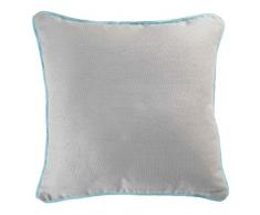 coton dintÃ©rieur housse de coussin 40x40 cm coton panama gris/menthe