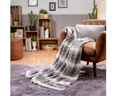 Sancarlos jasa Plaid, Gris, 130Â x 160Â cm