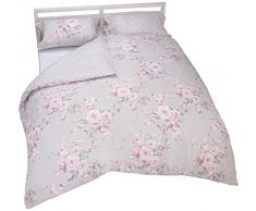 Catherine Lansfield Canterbury Parure de lit Comprenant 1Â Housse de Couette + 1Â taie doreiller pour lit de 150Â cm