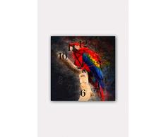 Bonamaison Horloge Murale en MDF, Multicolore, 30 x 30 cm