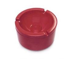 Rosti Mepal Cendrier avec couvercle anti-odeur 100% mÃ©lamine Luna Rouge,10 x 6 X 10 cm