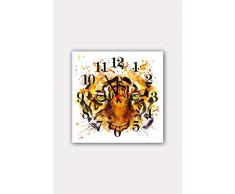 Bonamaison Horloge Murale en MDF, Multicolore, 30 x 30 cm