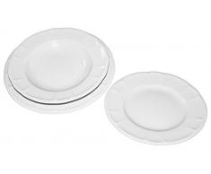 Assiette plate 26Â Blanc Londres