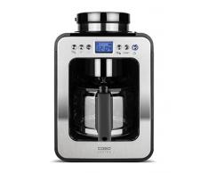 CASO Coffee Compact electronic - CafetiÃ¨re design avec broyeur - 4 tasses de cafÃ© - Poudre prÃ©-moulÃ©e - Moulin Ã cafÃ© amovible - Affichage LCD - Minuterie - Fonction maintien au chaud